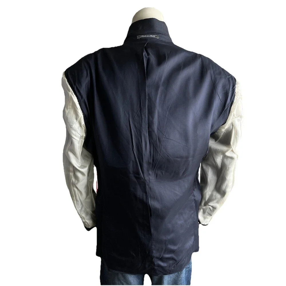 Lubiam Blazer Men 42R Cerruti 1881 Super 100s Coat Jacket Subtle Windowpane